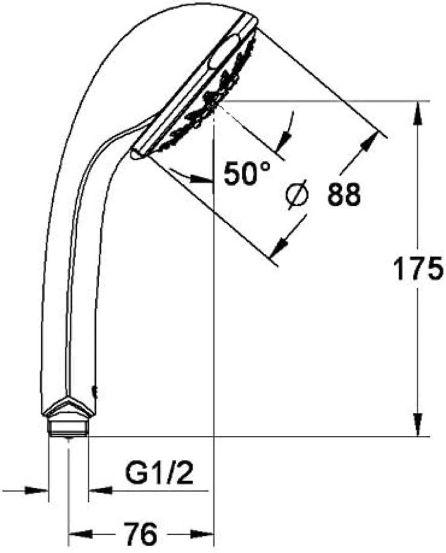 ⭕️独グローエ社製　シャワーヘッド　Bokoma Spray 大首13㎝