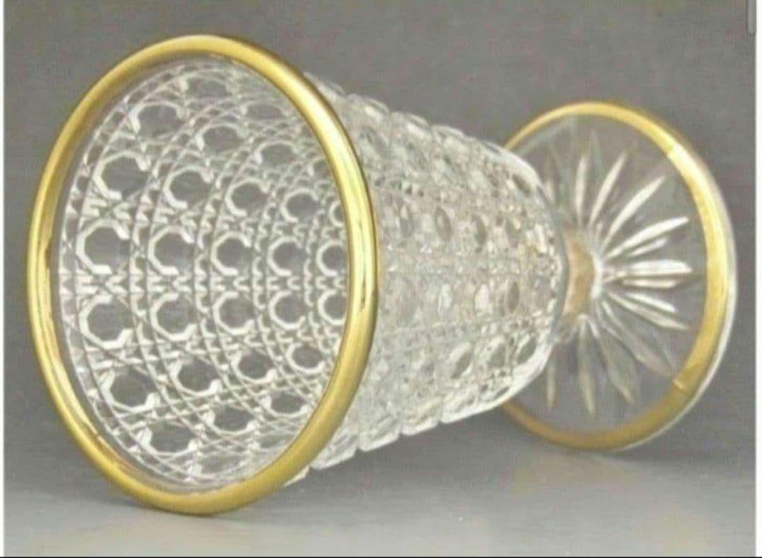 義山 懐石杯 酒盃 珍味入れ 籠目 ガラス 酒器 2個セット ギヤマ