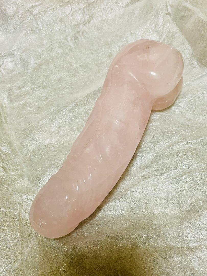 ローズクォーツ ピンク水晶 男根 ペニス パワーストーン 天然石 水晶 子宝祈願