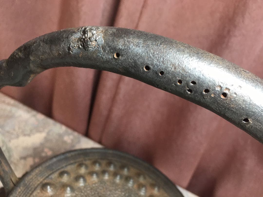 南部鉄瓶　骨董大きな鉄瓶