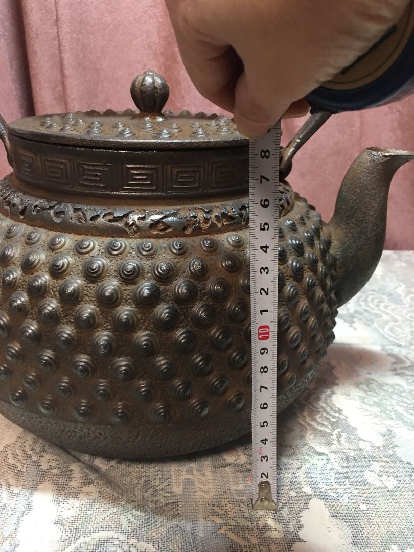 南部鉄瓶　骨董大きな鉄瓶