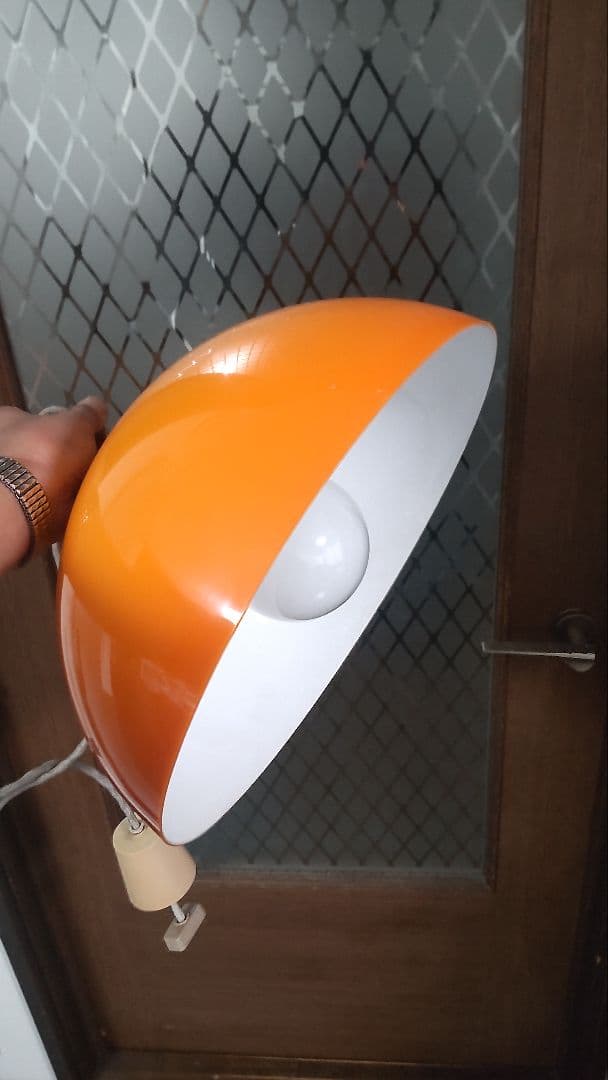 早い物勝ち♪昭和レトロ♪オレンジ色♪天井照明♪ペンダントライト♪レトロポップ