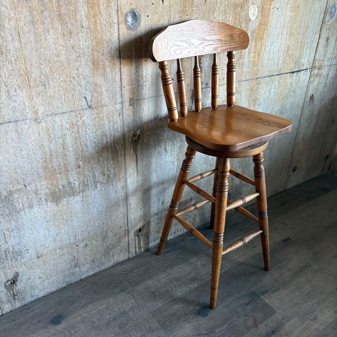 RED OAK OLIVER AMERICA カウンターチェア　回転ハイチェア