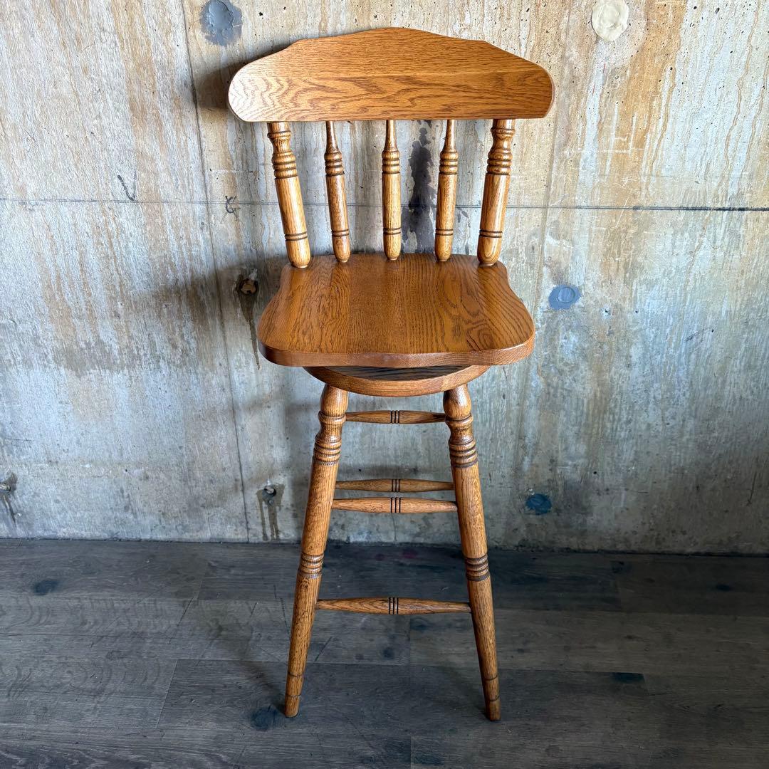 RED OAK OLIVER AMERICA カウンターチェア　回転ハイチェア