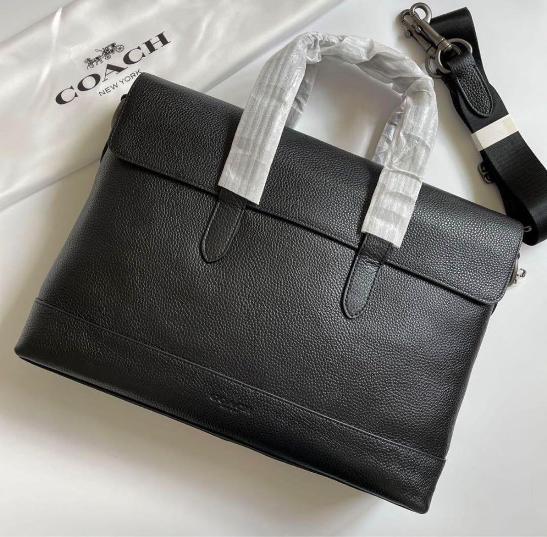 【新品・未使用】コーチ ビジネスバッグ 2way ハミルトン レザー 黒