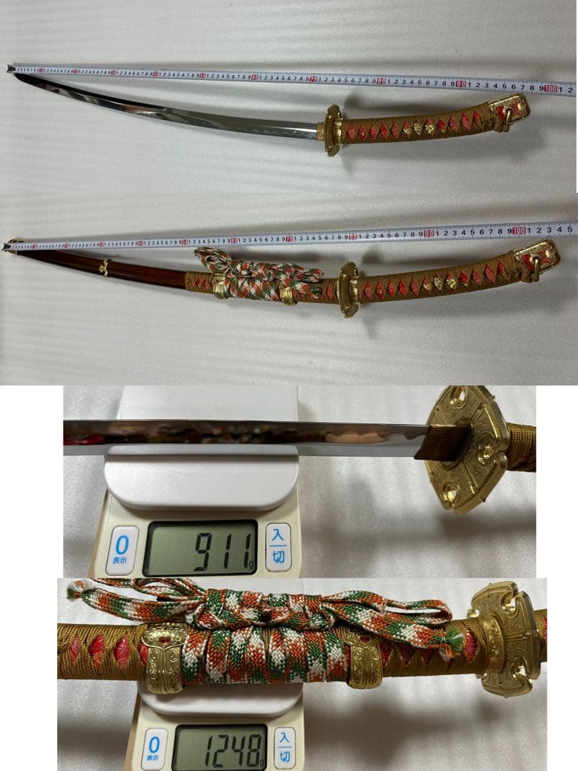 模造刀 大太刀 飾り太刀 鞘付き全長約104cm 26A4