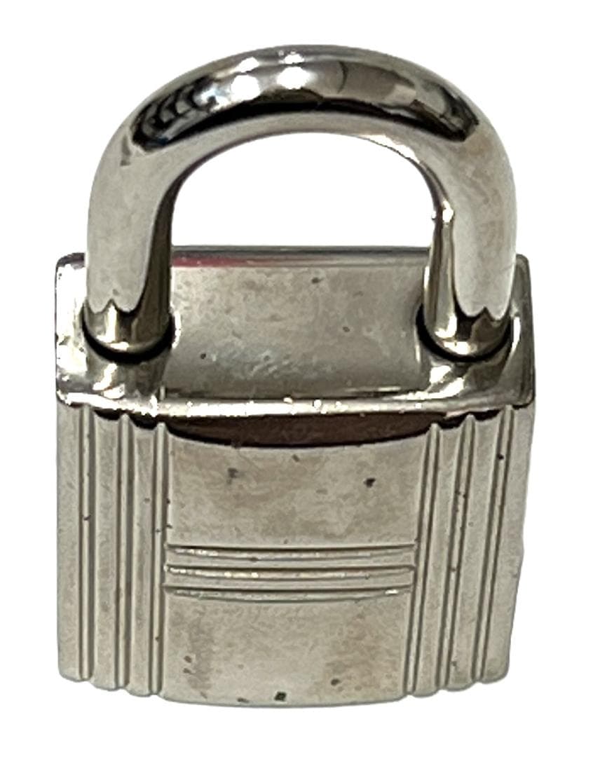 エルメス カデナ＆キー パドロック No.101 シルバー 中古品(41075)