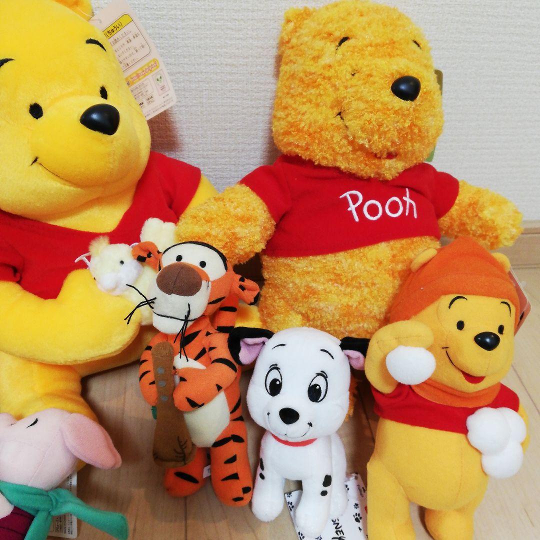 ディズニー　プーさん　ミッキー　 ぬいぐるみセット　キーホルダー　レトロ　レア