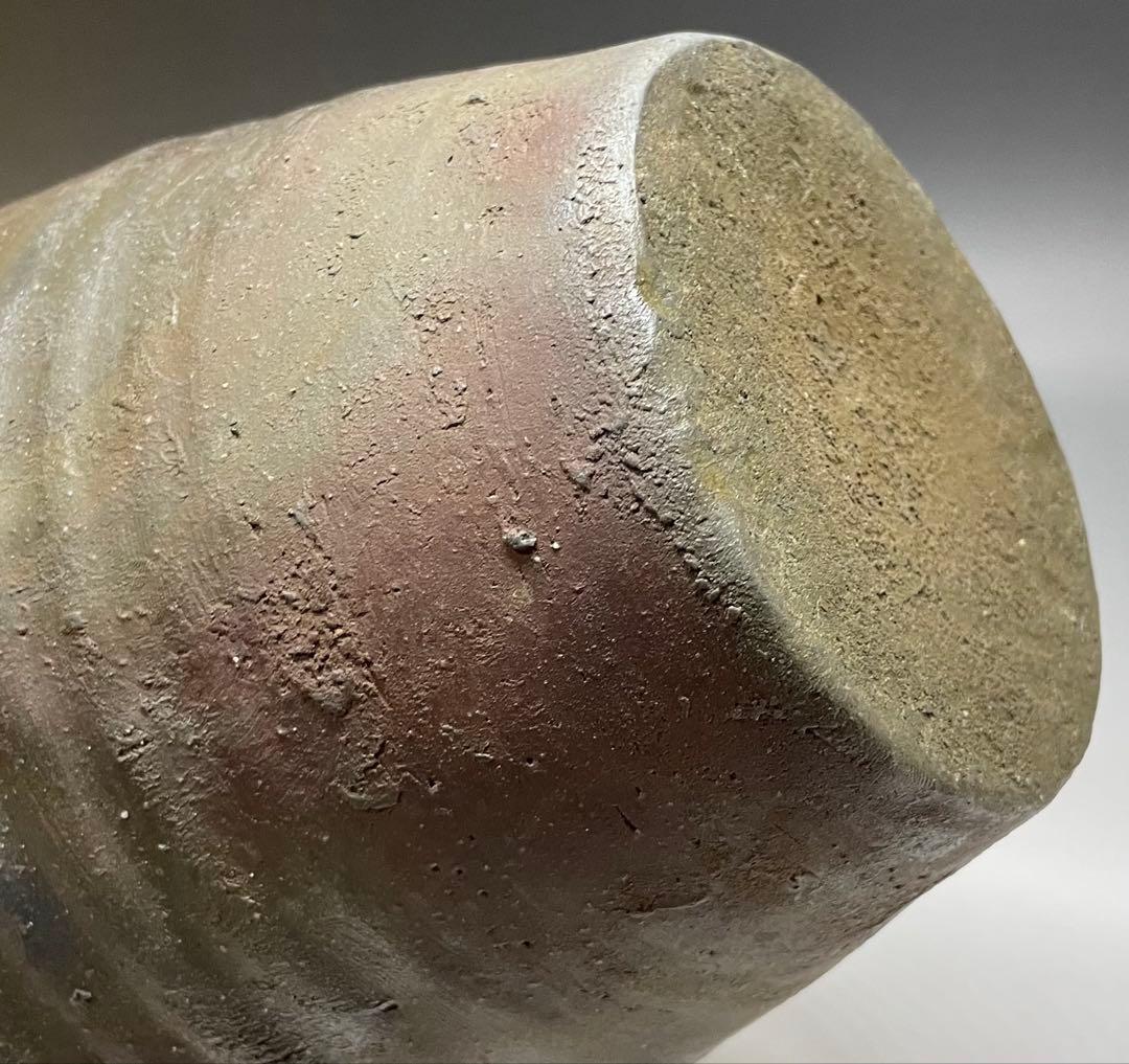 古備前　波状文壺　箱付　X593