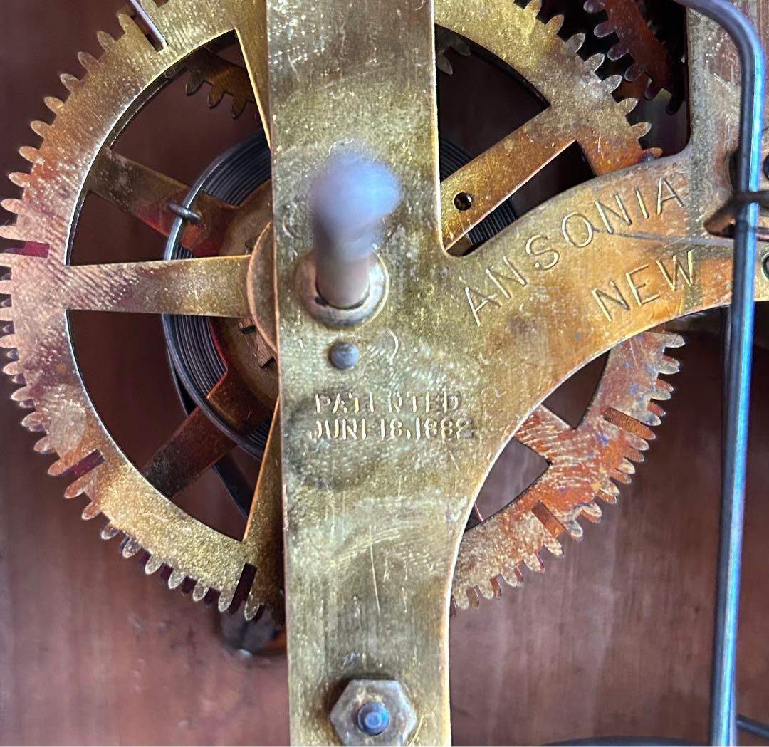 柱時計　掛時計　ゼンマイ　整備済　オーバーホール　レトロ　アンティーク　10