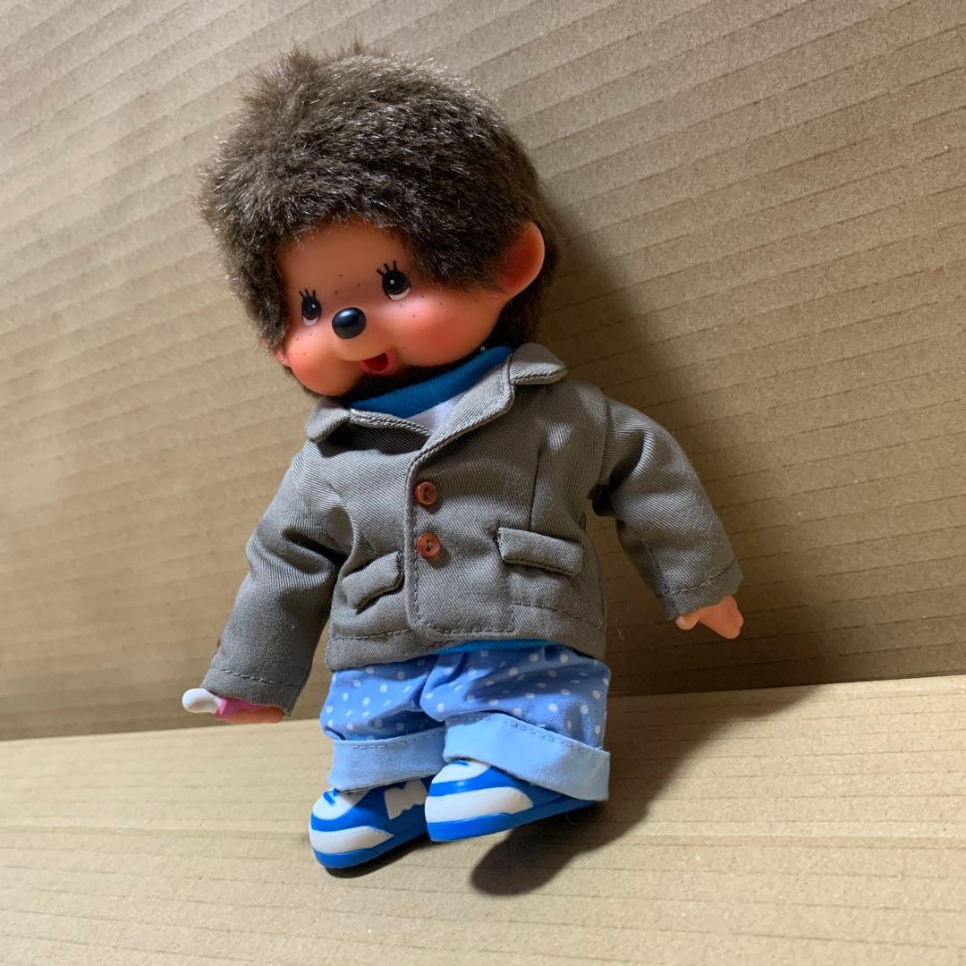 【希少】モンチッチ　男の子　ジャケット　UFO Tシャツ　水玉ズボン　シューズ