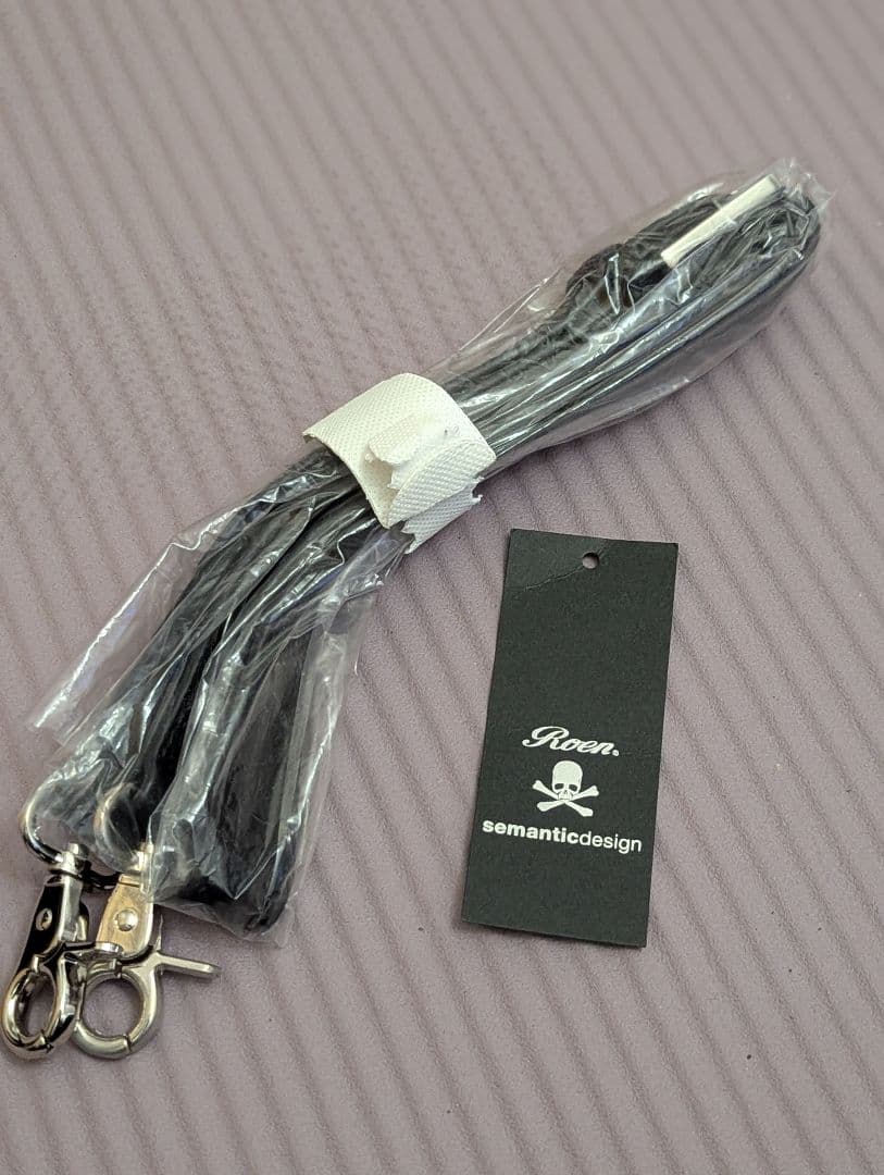 Roen ブラックドクロスタッズショルダーバッグ