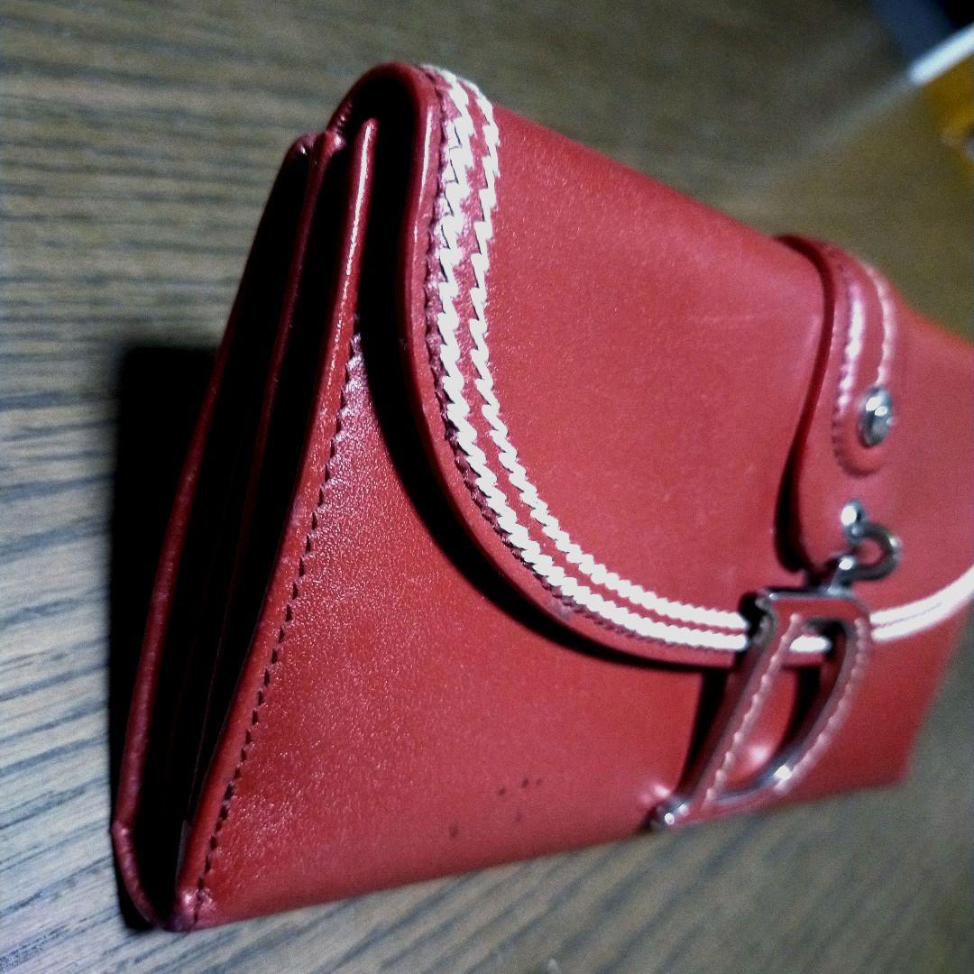 Christian Dior Dチャームイタリア製 二つ折り長財布
