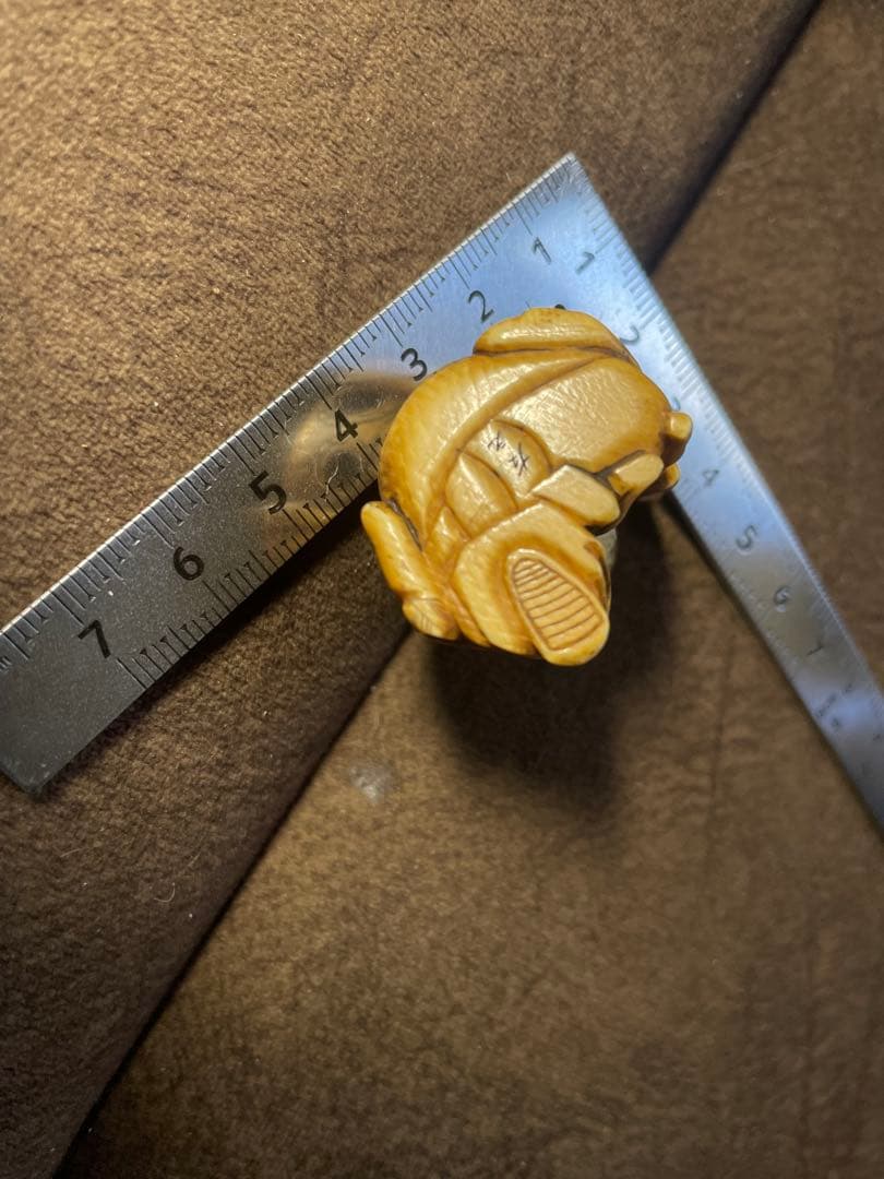 ⚫️新年セール⚫️根付 七福神 寿老人 牙 骨等 『友之』銘