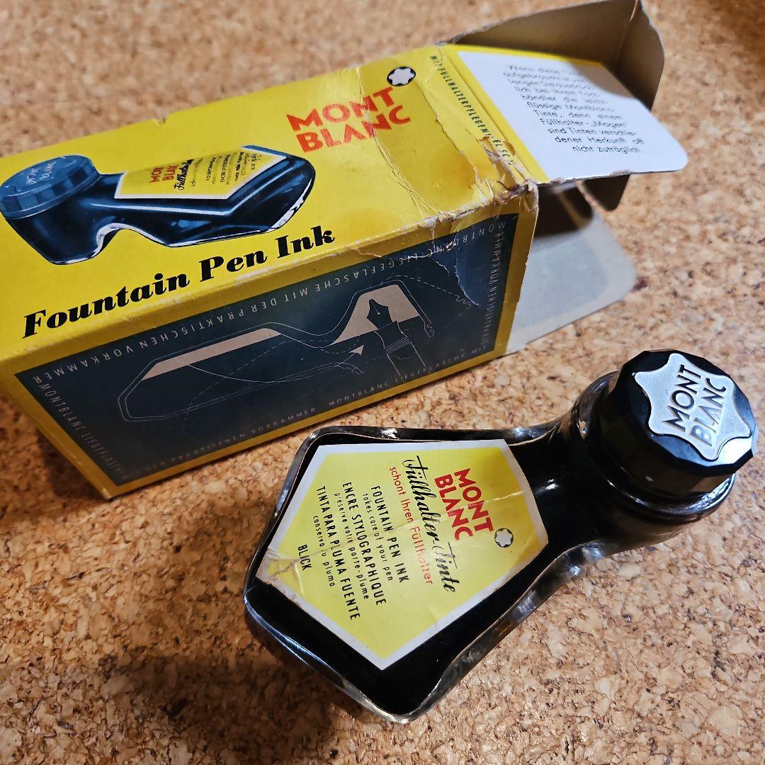 MONT BLANC 万年筆用インク ブラック 2 oz　稀少1960年以前では