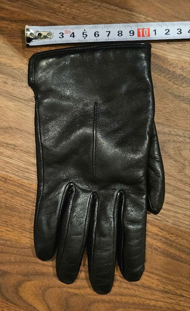 A.P.C. ブラック レザー手袋 S