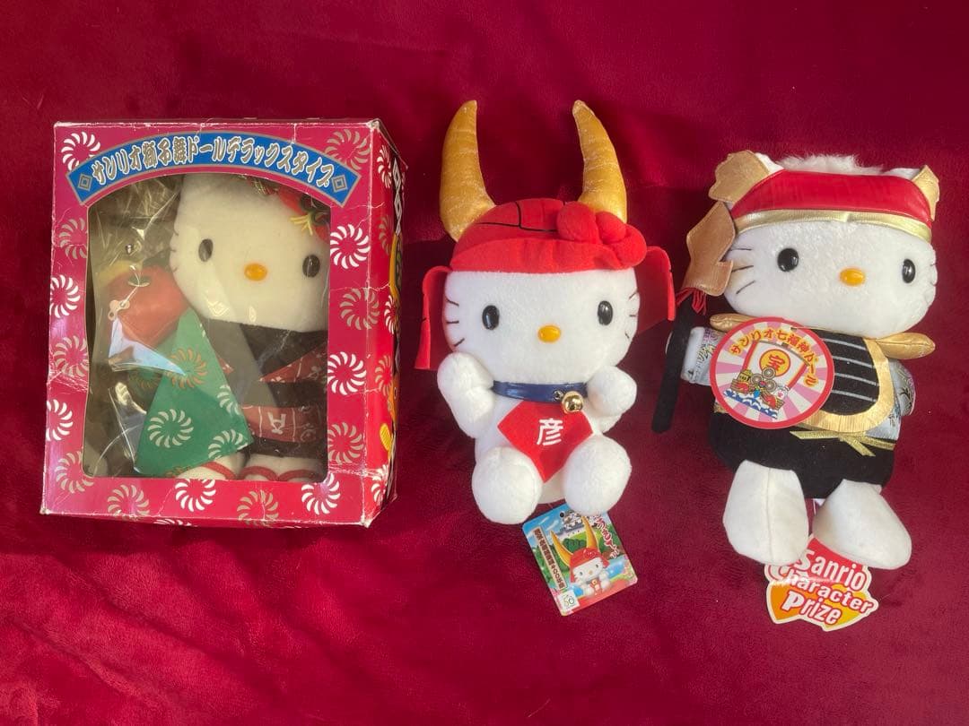 ご当地キティ 獅子舞 彦根 七福神 ドール ぬいぐるみ 3体