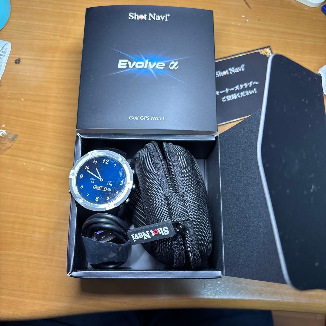 Shot Navi Evolve α Golf GPS Watch ブラック