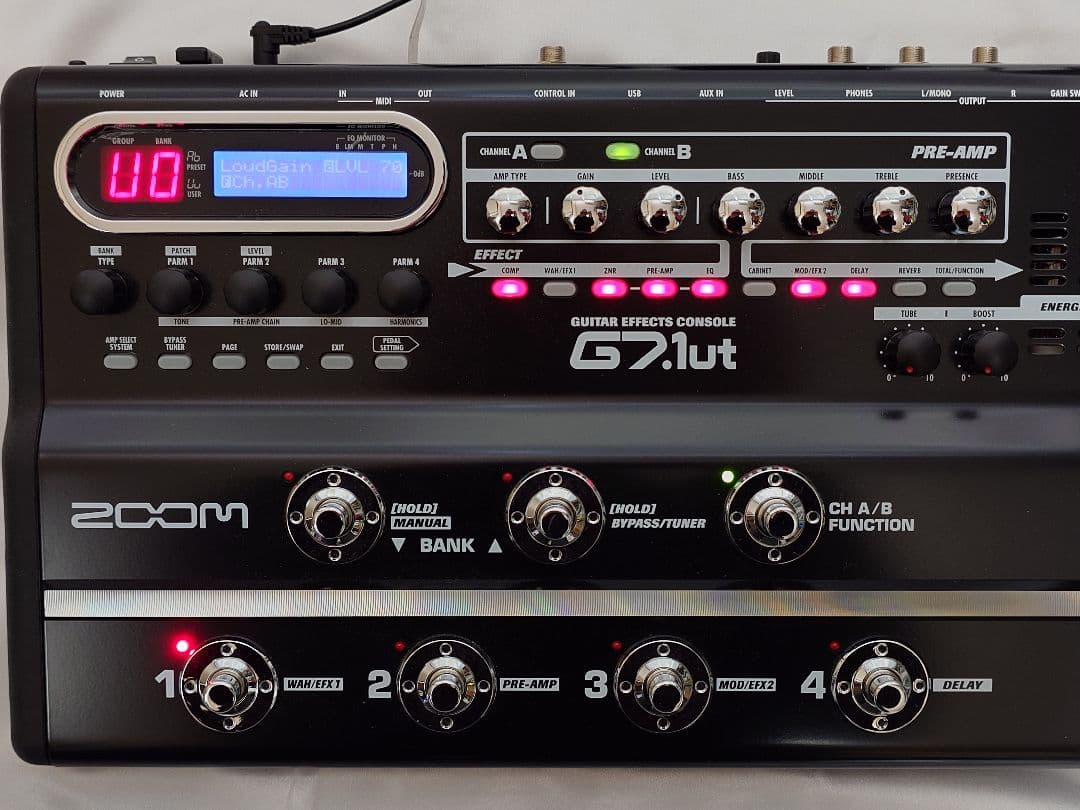 ZOOM G7.1ut ケース付き 真空管搭載 ズーム マルチエフェクター