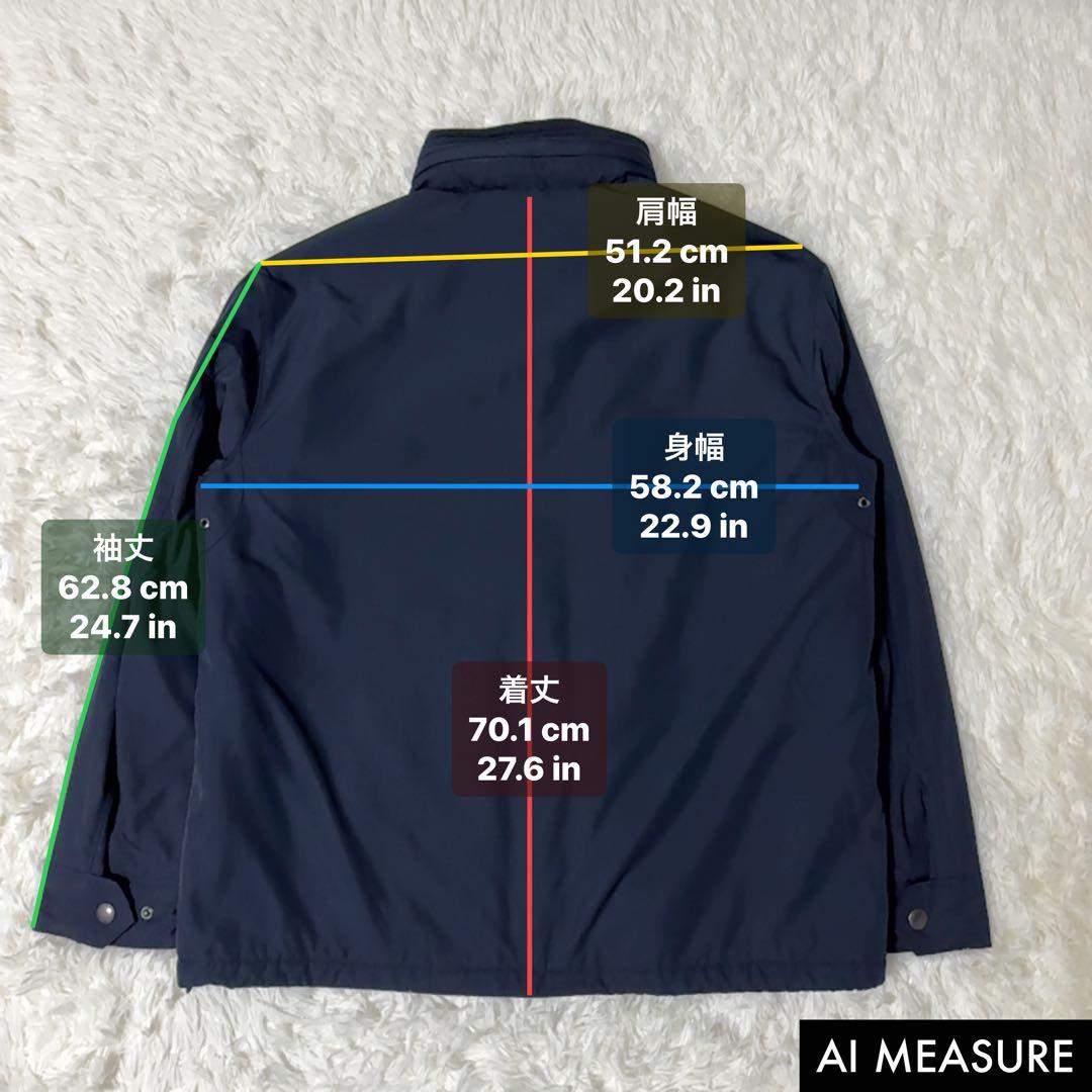 美品✨ポロラルフローレン 中綿ブルゾン メンズ L サイズ ポニー刺繍 ネイビー