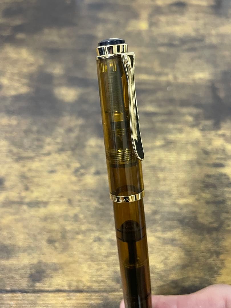 試筆のみ　2014年　特別生産色　万年筆　M200 コニャック　EF 備品付き