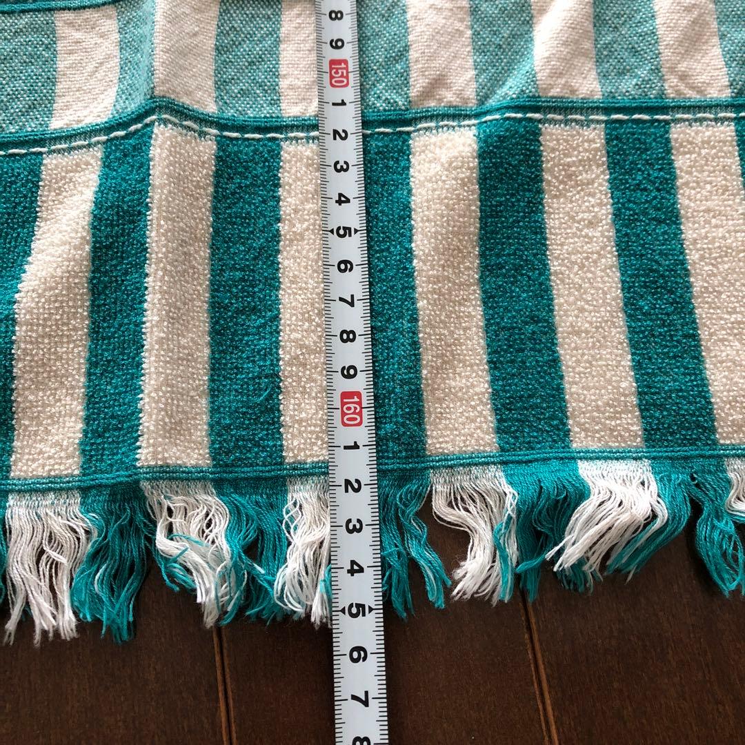 良カラー♪ストライプ☆ HERMES カバー　ビーチタオル　エルメス　ベルギー製