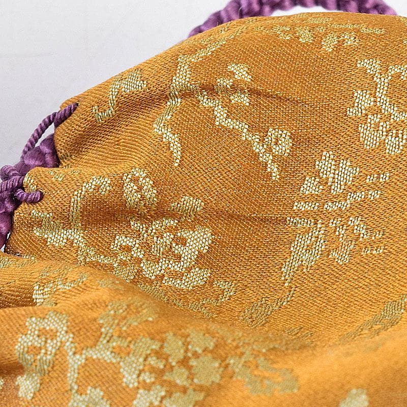 jingo茶道具　黒漆　棗　仕覆付　花押入り時代箱　V　8401