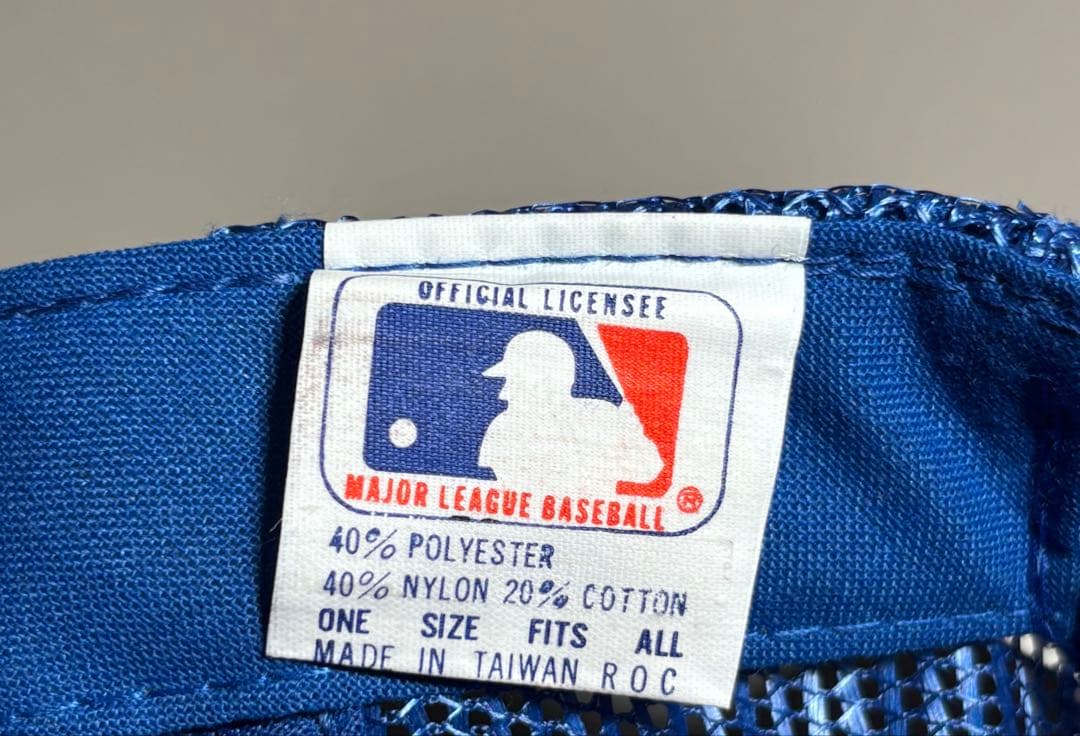 80s 90sデッドストック ニューヨーク メッツ メッシュキャップ つば裏緑￼