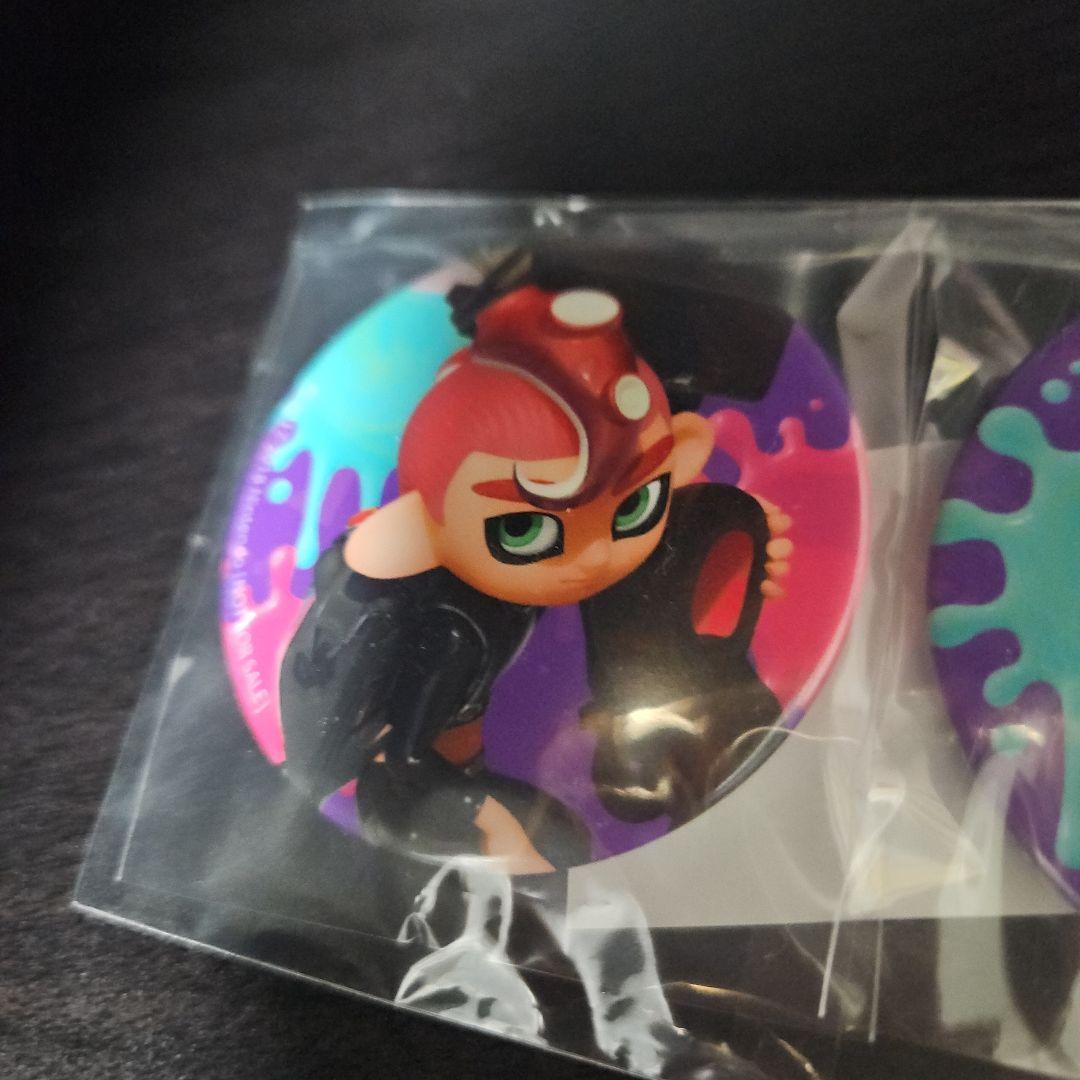 未開封 スプラトゥーン タコガール タコボーイ 缶バッジ amiibo 購入特典