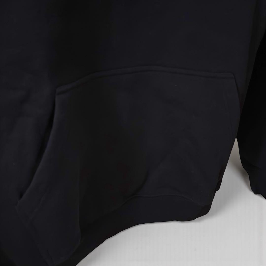 Dime クラシックロゴ 刺繍 パーカー 黒 M ブラック同色ロゴ ダイム 完売