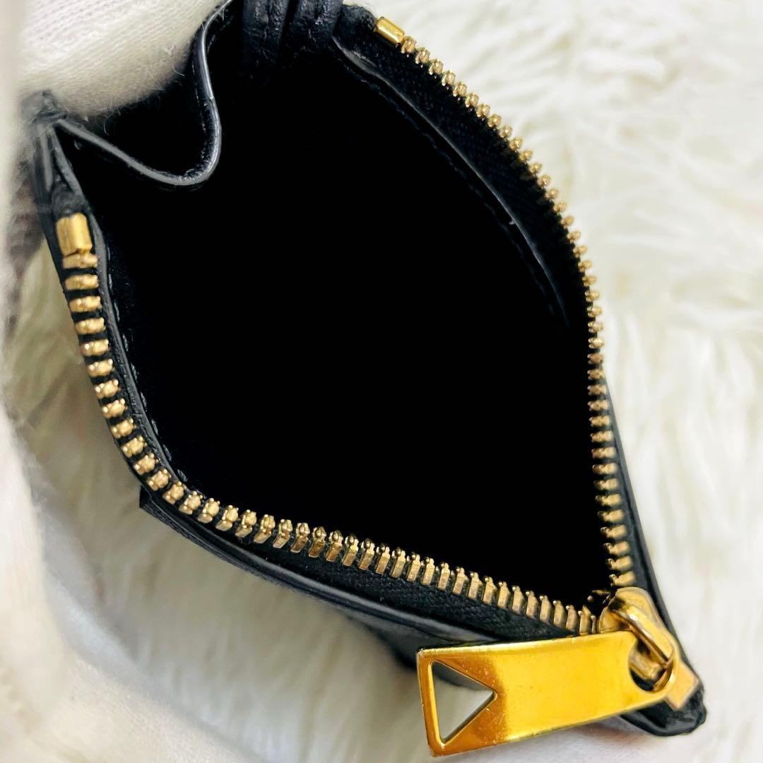 極美✨ボッテガ✨ケース キーリング付き カセット レザー ブラック