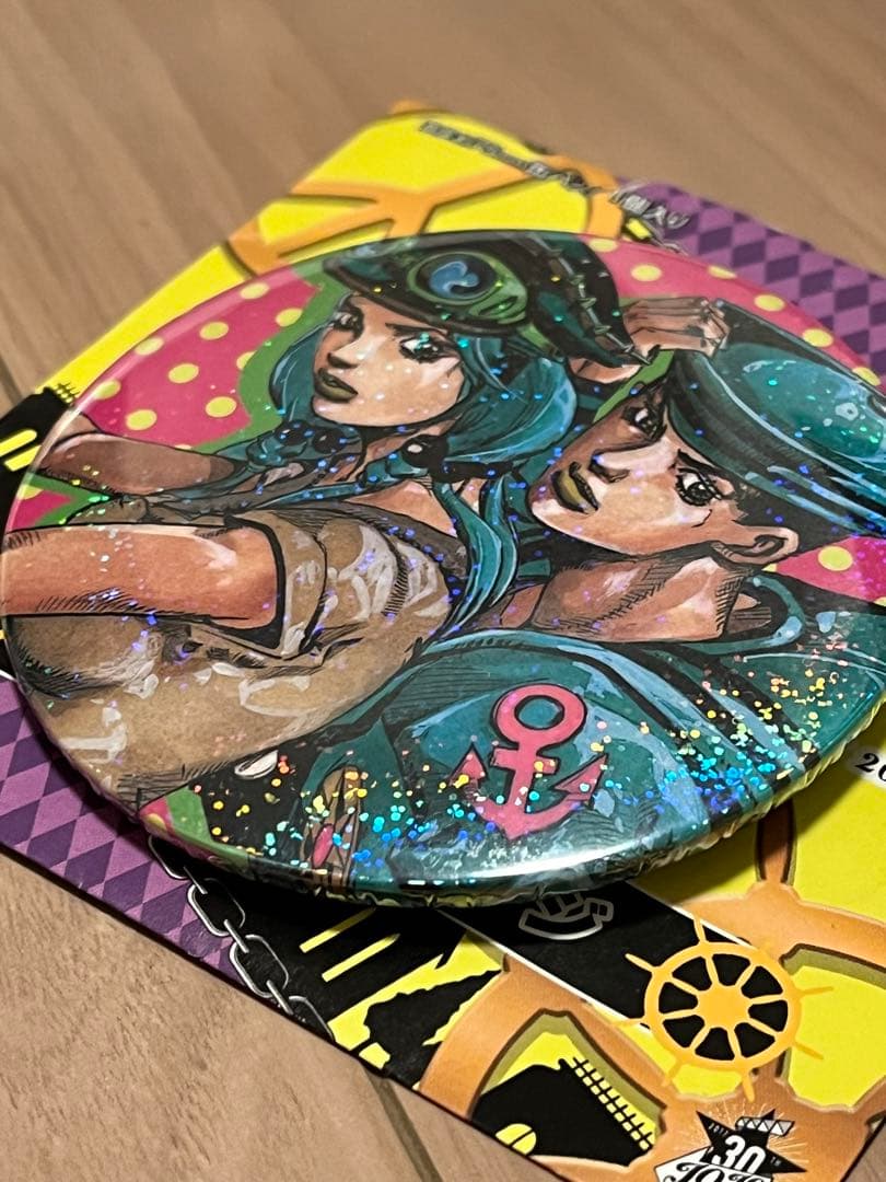 新品 ジョジョ展 コレクション 缶バッジ 東方定助 広瀬康穂 ホログラム レア