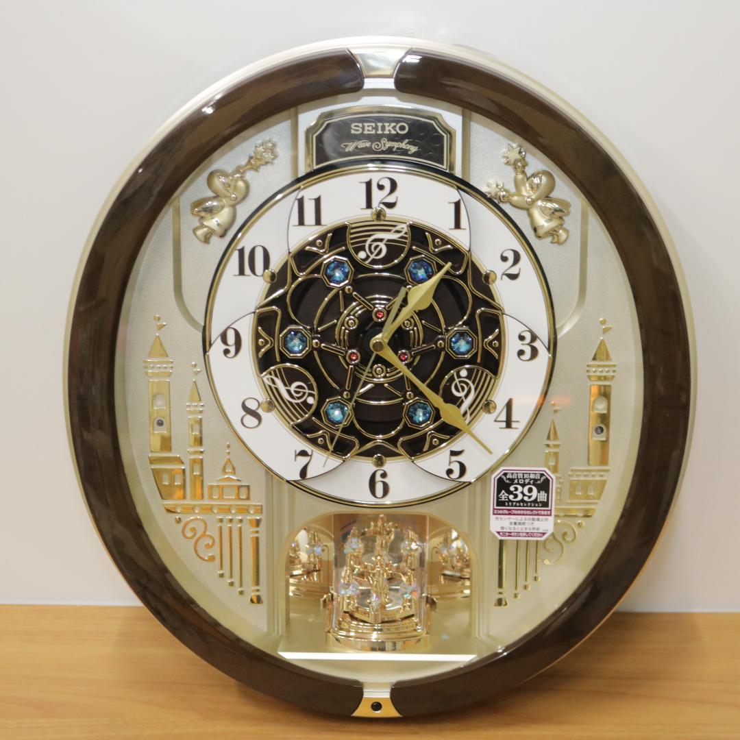新品・未使用 SEIKO/セイコー からくり時計 RE579B 電波時計