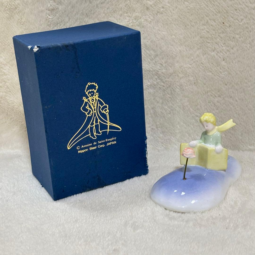 星の王子さま バラと王子さま ボーンチャイナ 新日鉄 フィギュアリン スタチュー