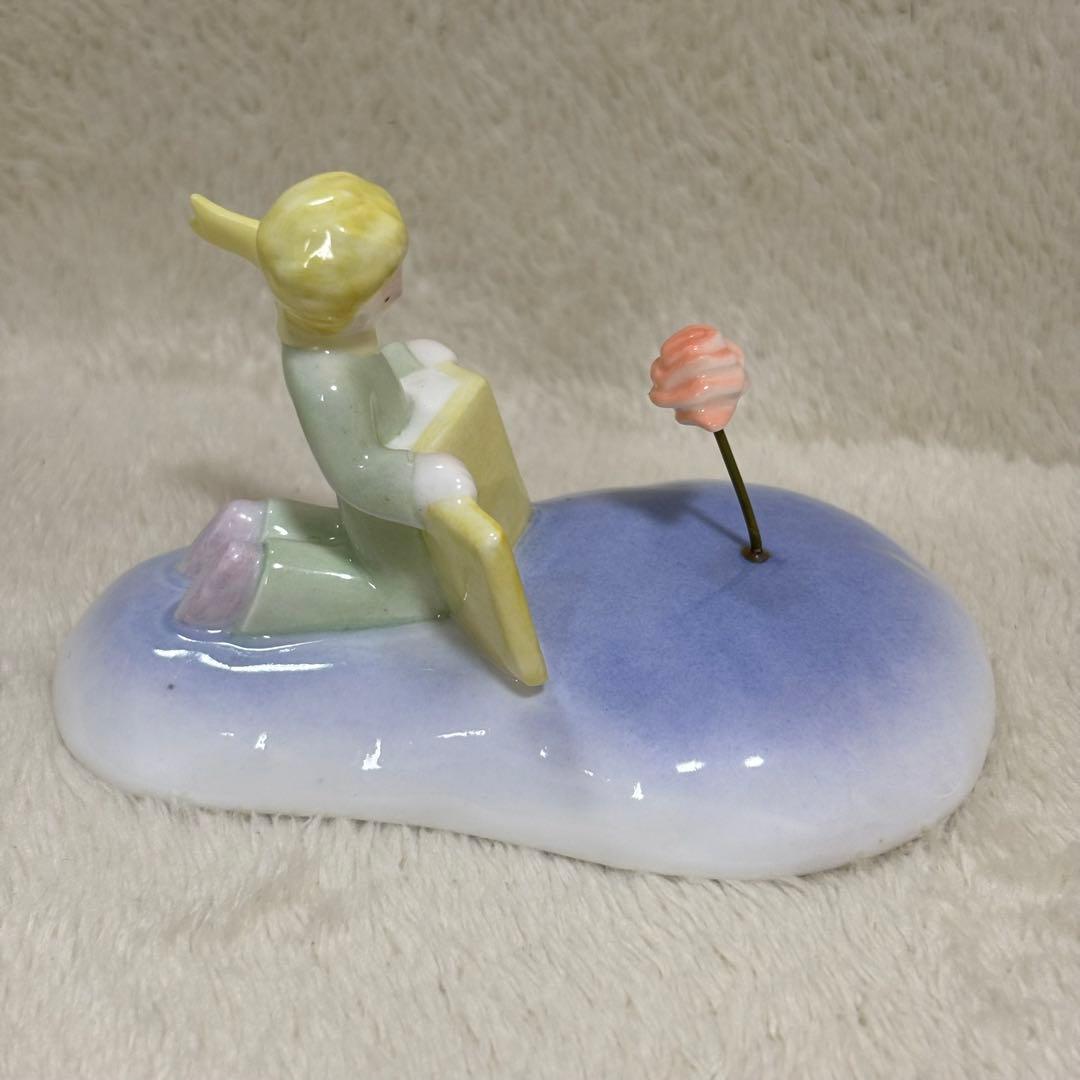 星の王子さま バラと王子さま ボーンチャイナ 新日鉄 フィギュアリン スタチュー