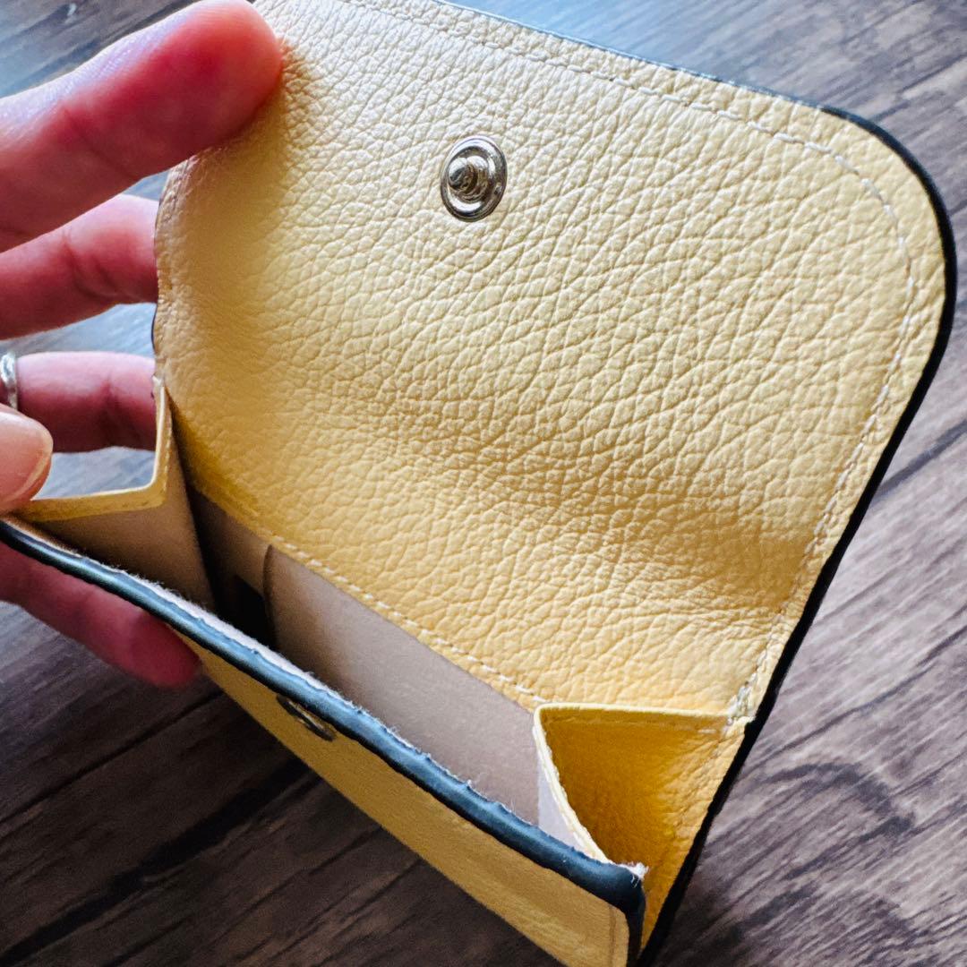 未使用Chloe 財布 ミニ トリフォールド イエロー アルファベット 三つ折り