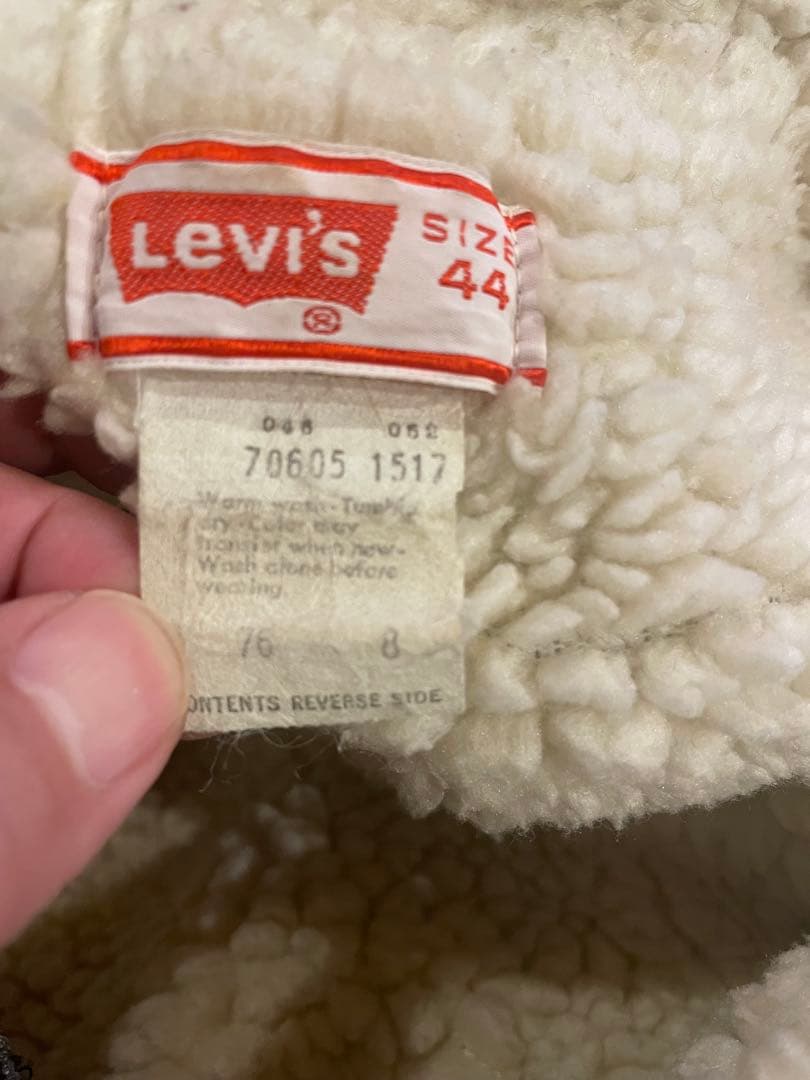 70年代　リーバイス　ビッグE ボアジャケット　VINTAGE LEVIS