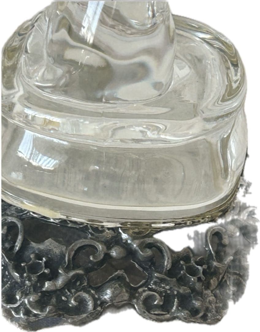 フランスアンティーク　ヴィンテージ　猫　硝子の飾り　エタン