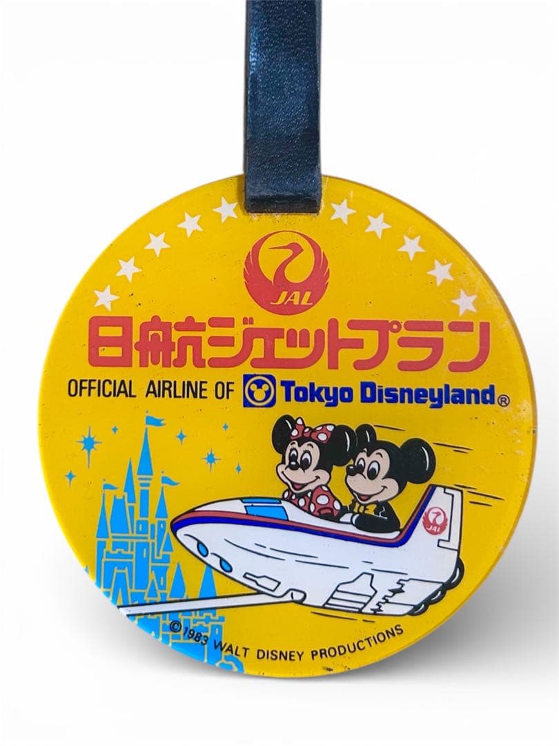 東京ディズニーランド　非売品　JAL レトロ　日本航空　タグ　貴重　1983