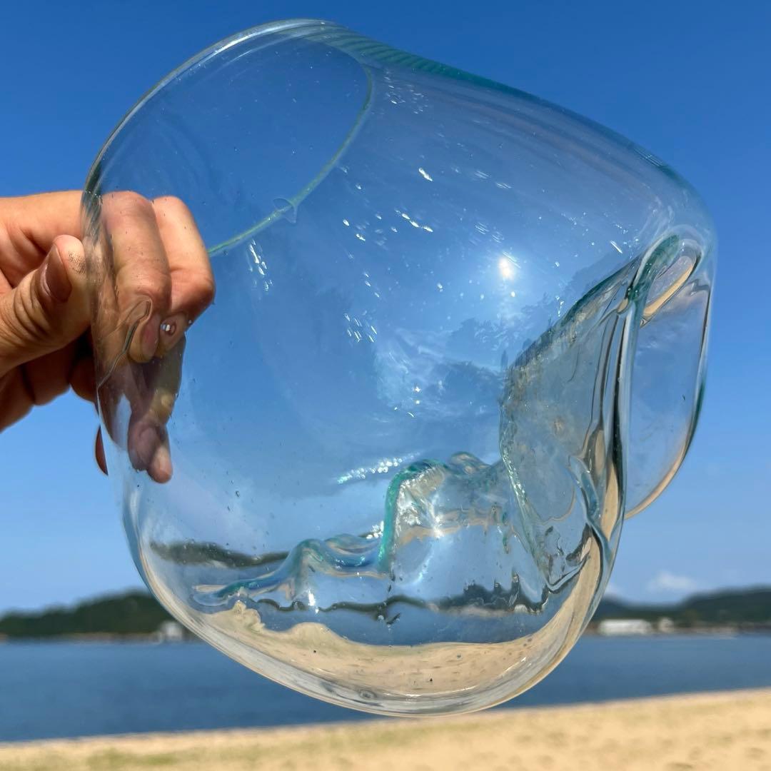 流木ガラスオブジェ大F 花瓶 金魚鉢 ガーデニング フラワーポット 水槽 アート