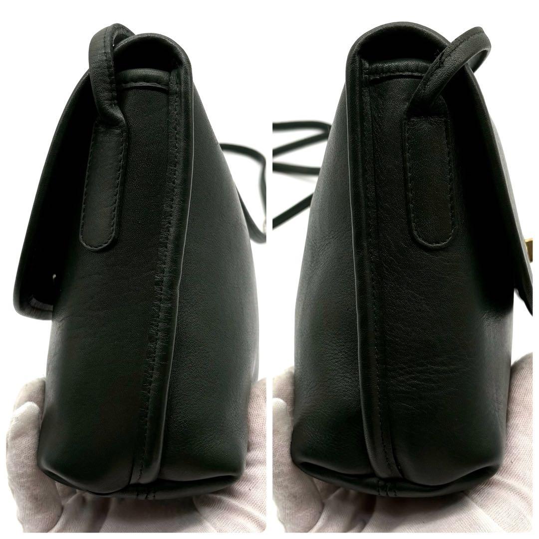 美品✨オールドコーチ ショルダーバッグ 斜め掛け ターンロック グリーン