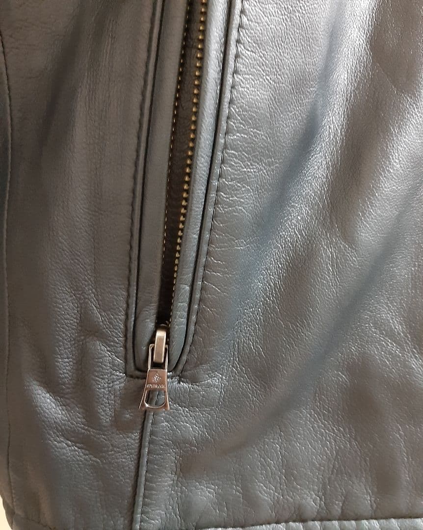 STUDIOUS ステュディオス ラムレザーシングルライダースジャケット M