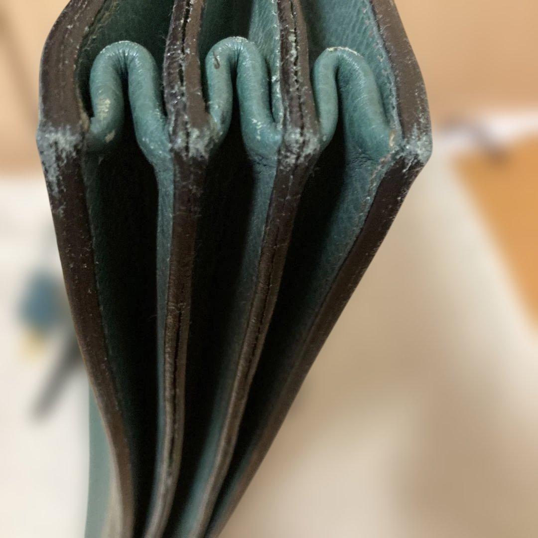 ダークグリーン レザー ビジネスバッグエルメス