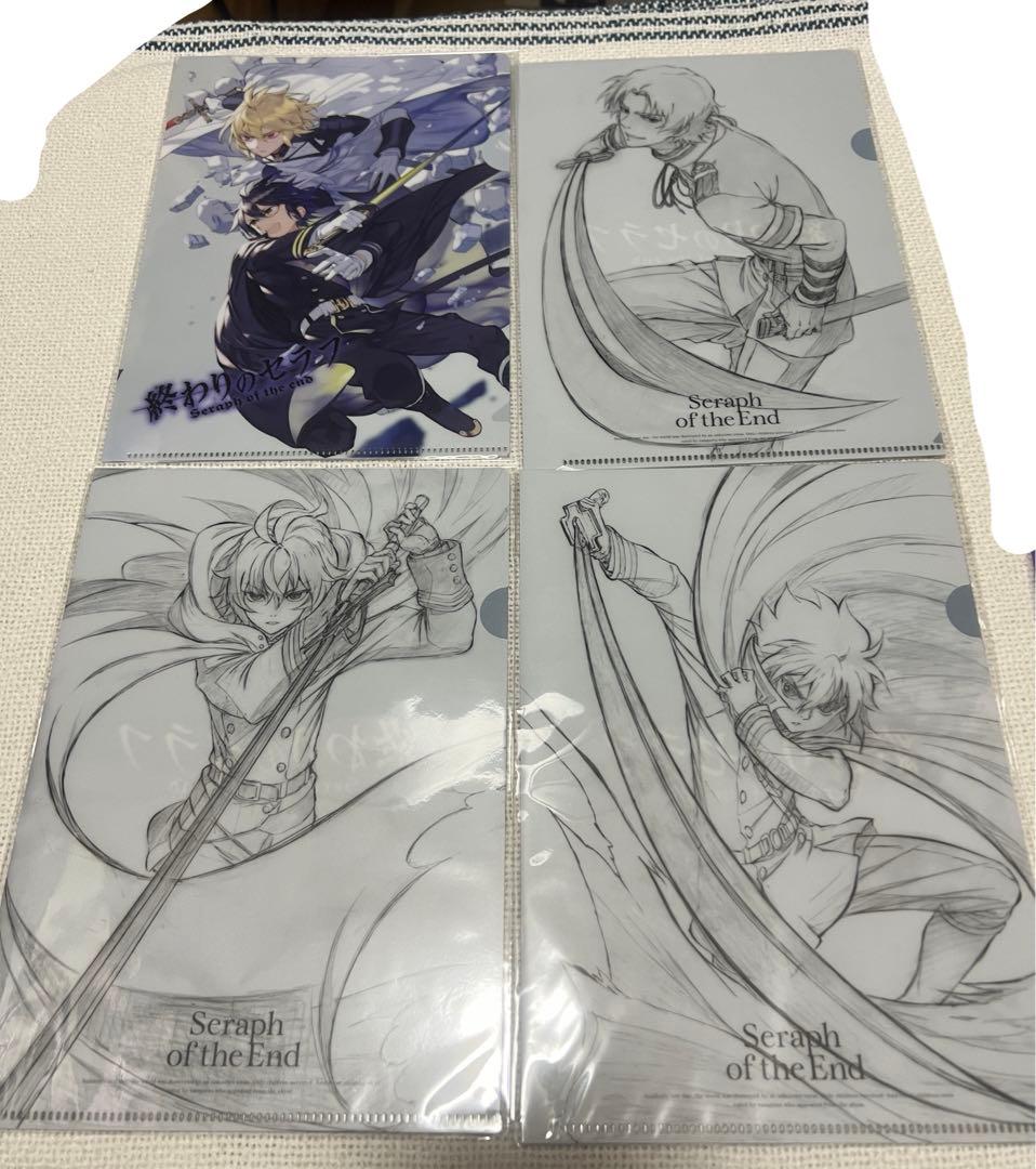 終わりのセラフ クリアファイル　クリアしおり ポスター　小説　カレンダー