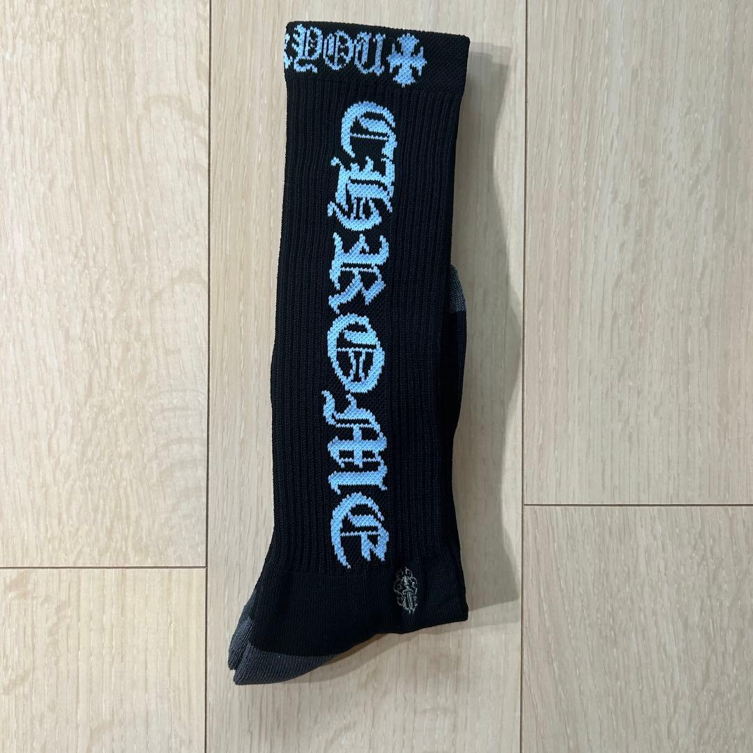 【新品】 Chrome Hearts ダガー ソックス 靴下 1足　水色 M