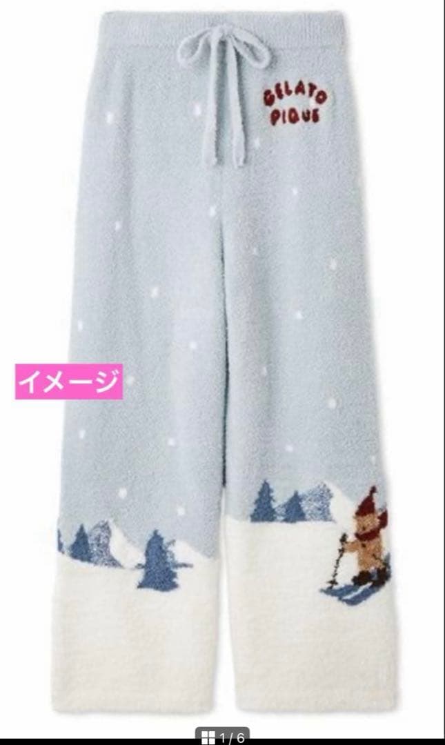 GELATO PIQUE HOLIDAYスキーベアジャガードロングパンツメンズL
