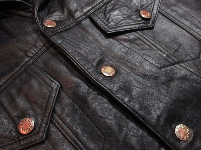 希少 ヴィンテージ 英国製 レザーベスト トラッカー REAL LEATHER社