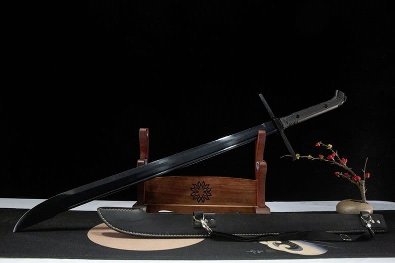 メセル大刀 ブラック 古兵器 武具 刀装具 西洋刀 手鍛造打 鋼刀 冷兵器