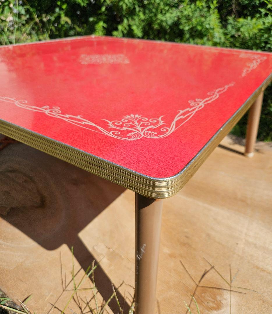 日本のヴィンテージ 古い炬燵 赤外線 電気こたつ 75cm 両面天板 昭和レトロ