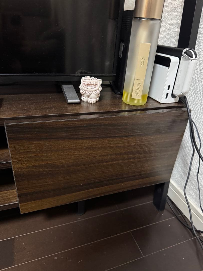 【たけのこ】木製テレビボード オープンシェルフ付き